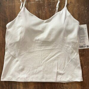 lululemon Align Waist-Length Cami Tank Light Support, C/D Cup - White NWT